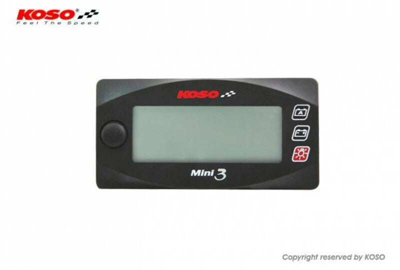 KOSO Super Slim Style Voltmeter and Watch Universal