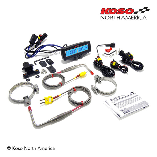 KOSO Dual EGT-02R Meter Temperature & RPM Fast Response Sensor