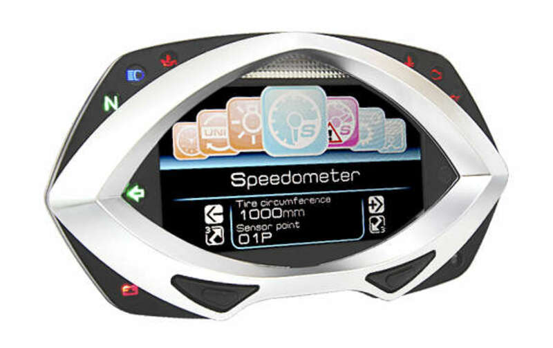 KOSO RXF Multi-Function Meter LCD Black/Silver