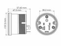 KOSO HD-02V Volt Meter Black