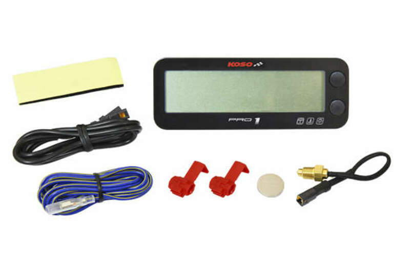 KOSO Pro-1 Rev-Counter LCD Multifunction Black