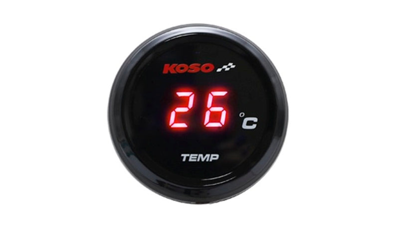 KOSO i-GEAR Water Temperature Meter Red Display