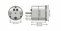 Koso D48 speedometer white background GP Style