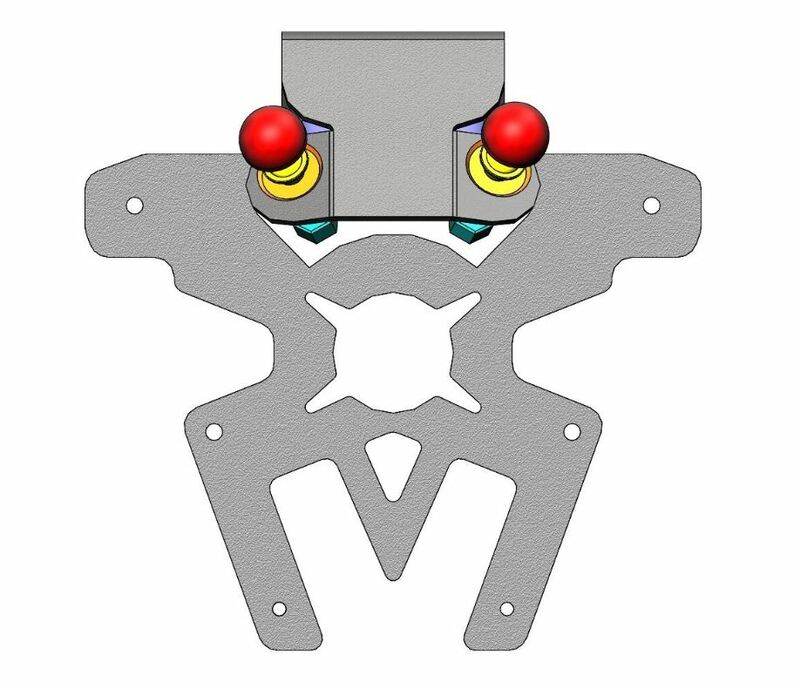 ACCESS DESIGN License Plate Holder Black Kawasaki W800