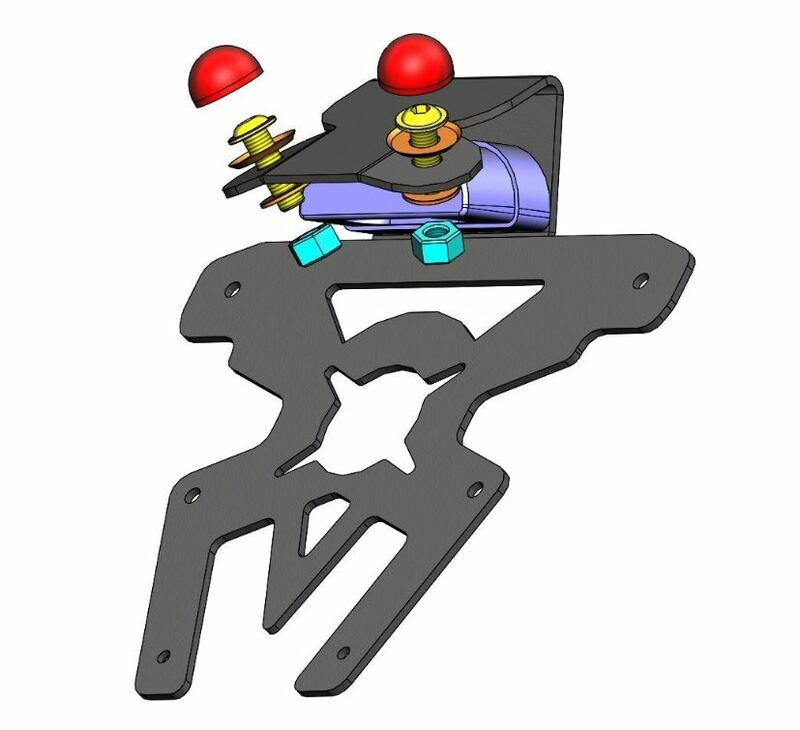 ACCESS DESIGN License Plate Holder Black Kawasaki W800