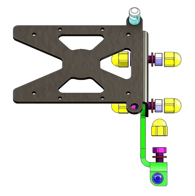 ACCESS DESIGN Side License Plate Holder Black Ducati Scrambler 800