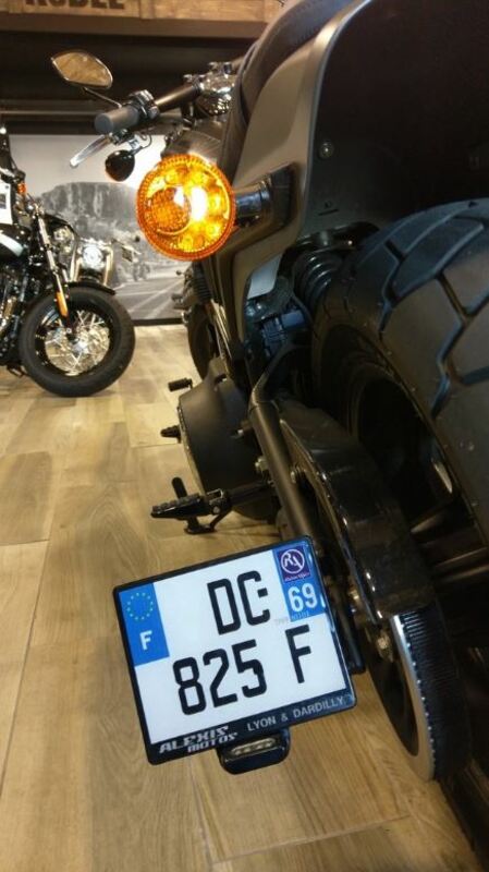 ACCESS DESIGN Side License Plate Holder Black Harley Davidson Fat Bob 114