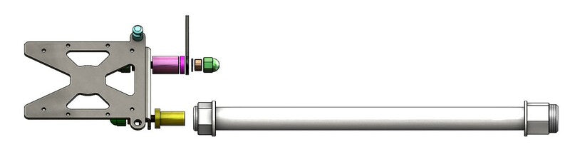 ACCESS DESIGN Side License Plate Holder Black Harley Davidson