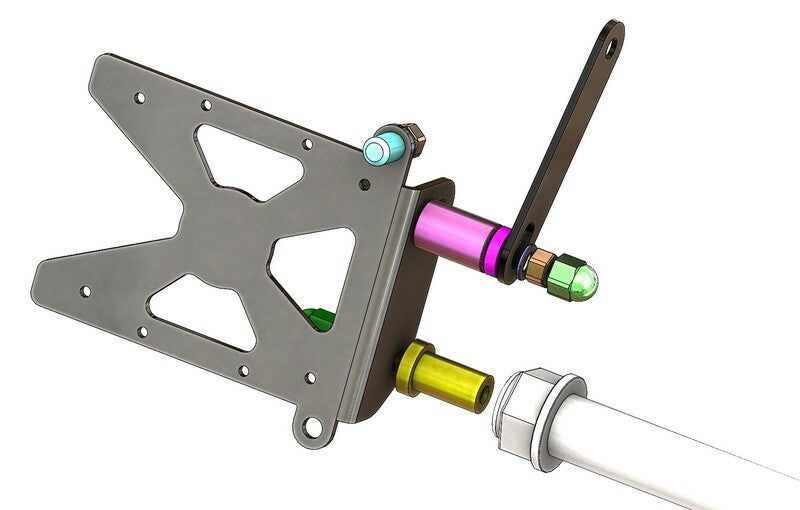 ACCESS DESIGN Side License Plate Holder Black Harley Davidson