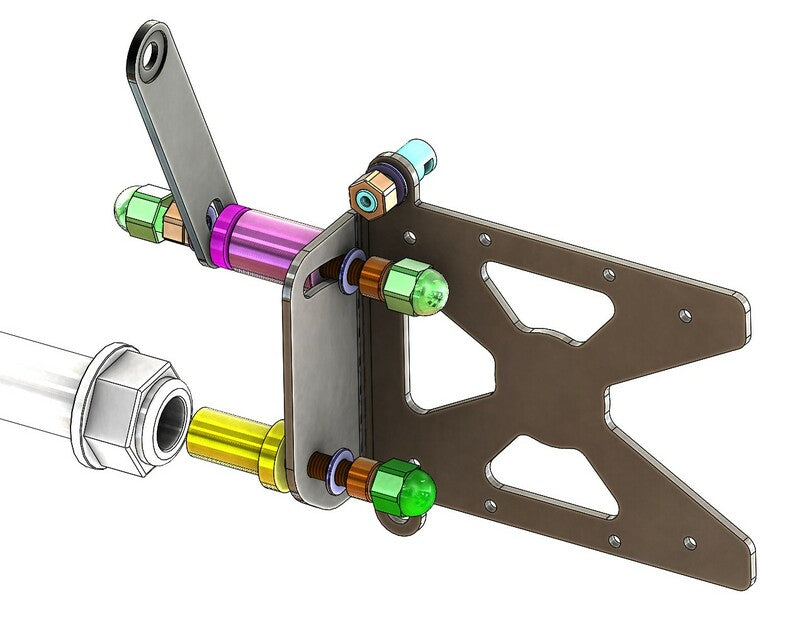 ACCESS DESIGN Side License Plate Holder Black Harley Davidson