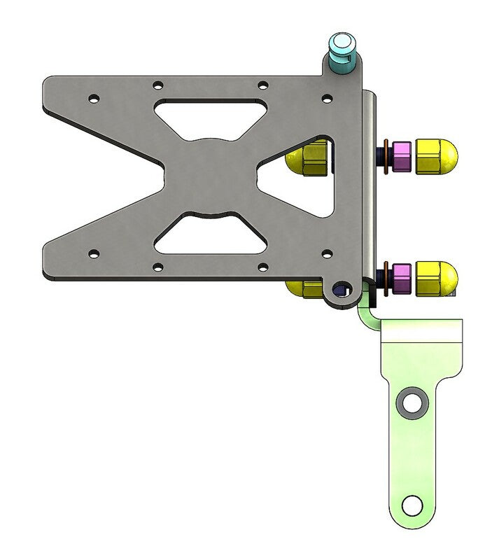 ACCESS DESIGN Side License Plate Holder Black Harley Davidson FXDR114