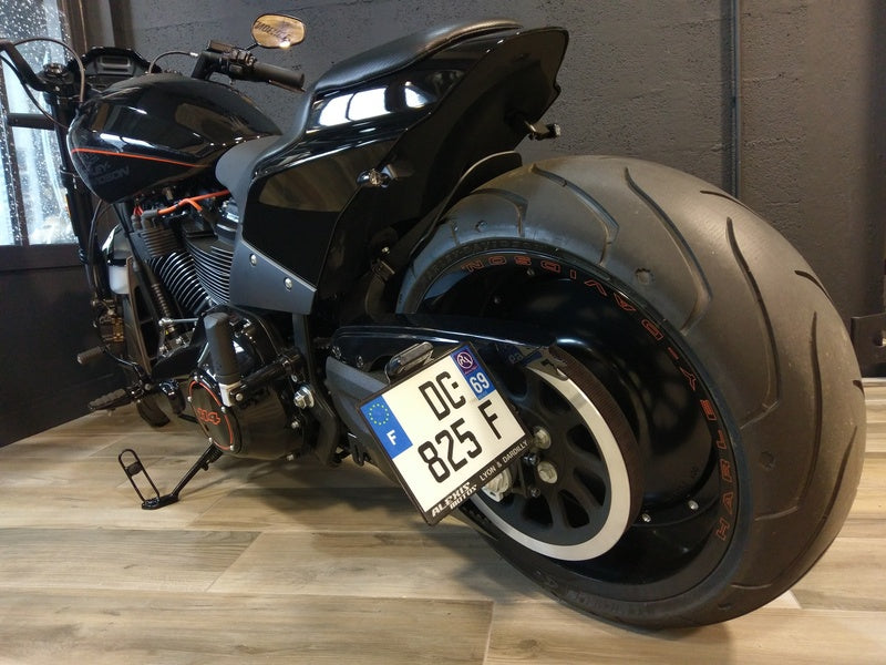 ACCESS DESIGN Side License Plate Holder Black Harley Davidson FXDR114