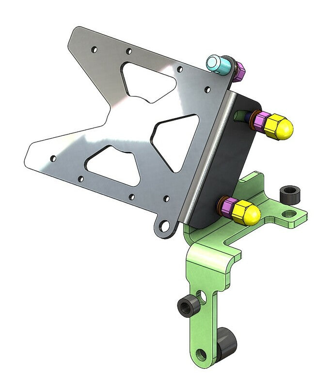 ACCESS DESIGN Side License Plate Holder Black Harley Davidson FXDR114