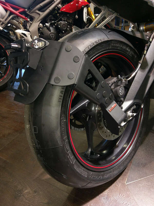 ACCESS DESIGN ''Wheel Fitted'' License Plate Holder Black Triumph Street Triple 800