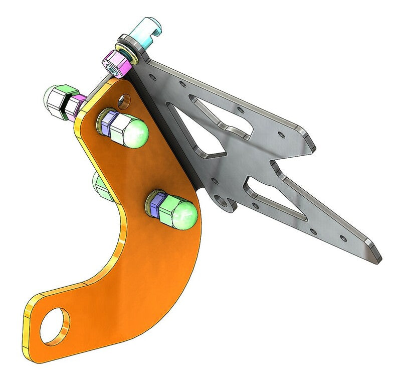 ACCESS DESIGN Side License Plate Holder Black Triumph