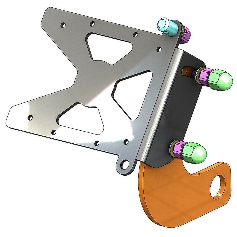 ACCESS DESIGN Side License Plate Holder Black Triumph