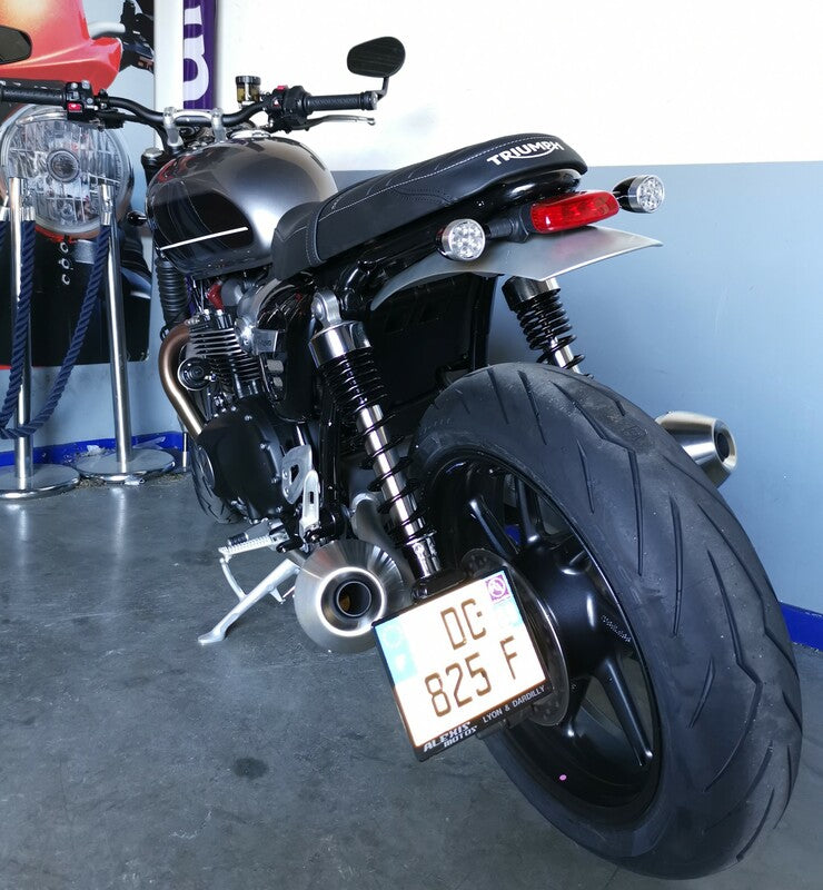 ACCESS DESIGN Side License Plate Holder Black Triumph