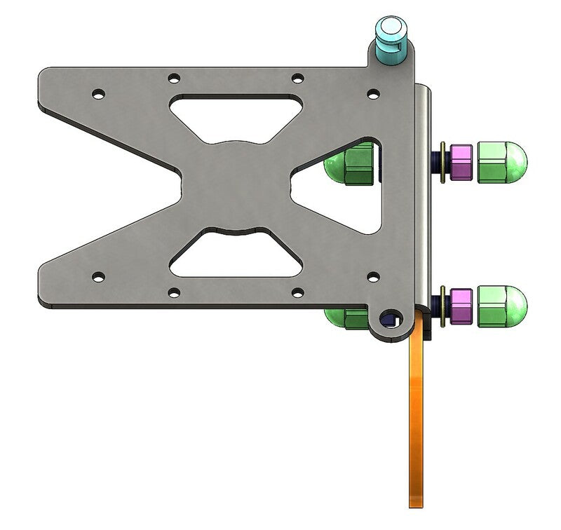 ACCESS DESIGN Side License Plate Holder Black Triumph