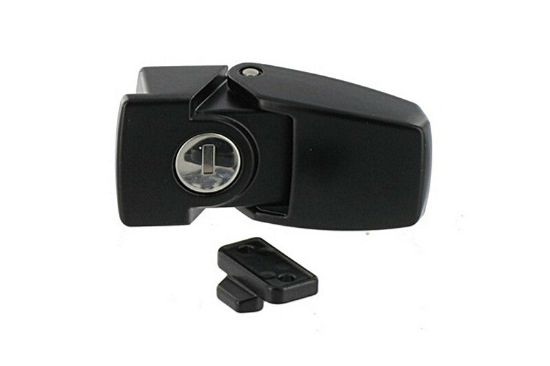 KOLPIN Spring Loaded Lockable Latch Black KL2043