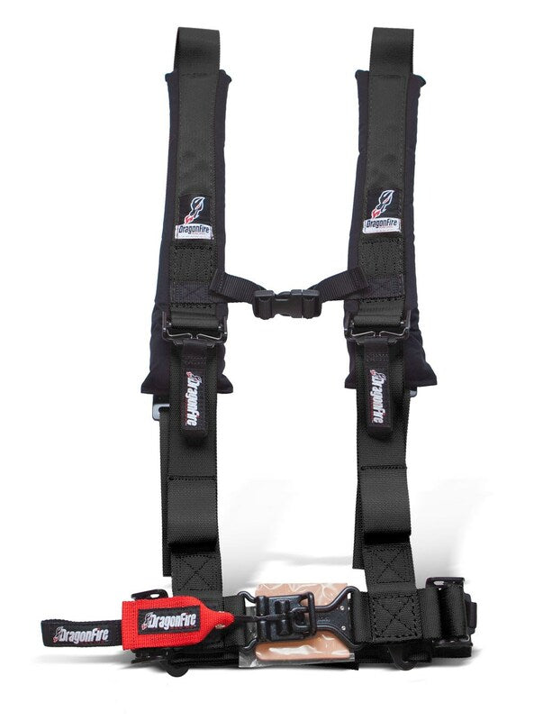 DRAGONFIRE Harness Black 4 points 2''