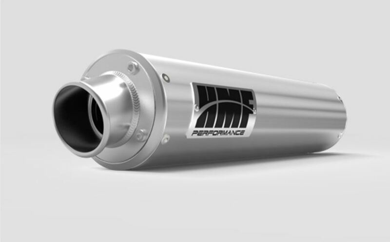 HMF Performance Series Silencer -Brushed Stainless Steel Stainless steel Can-Am Renegade 500