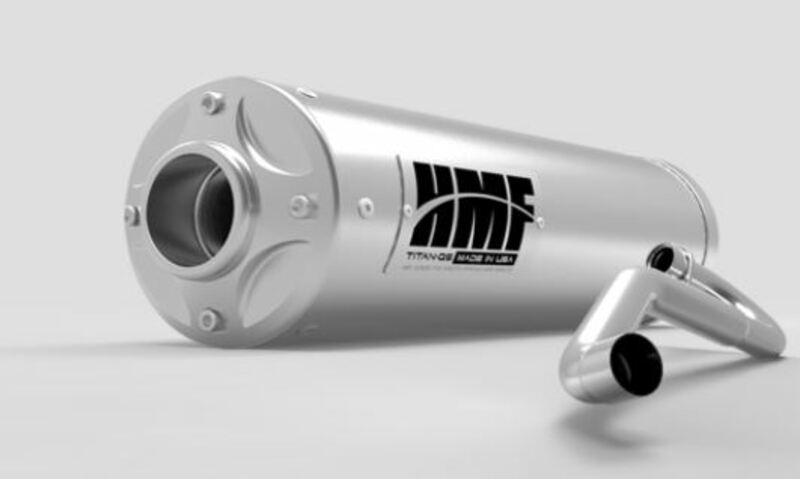 HMF QS Series Full Exhaust System - Stainless Steel Stainless steel Polaris Scrambler 1000
