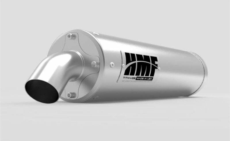 HMF QS Series Silencer - Stainless Steel Stainless steel Polaris Sportsman 570