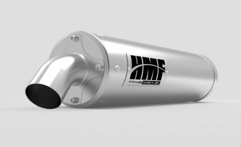 HMF QS Series Silencer - Stainless Steel Stainless steel Polaris Sportsman 550 XP