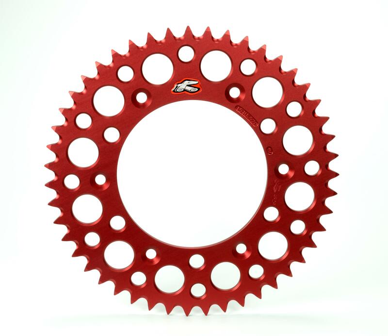 Rear sprocket RENTHAL Aluminium Self cleaning - 420