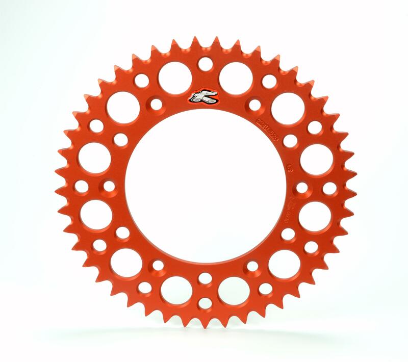 Rear sprocket RENTHAL Aluminium Self cleaning - 520