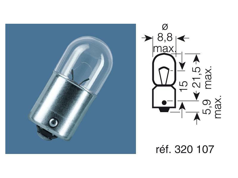 OSRAM Original Line T4W Light Bulbs 12V 4W - x10