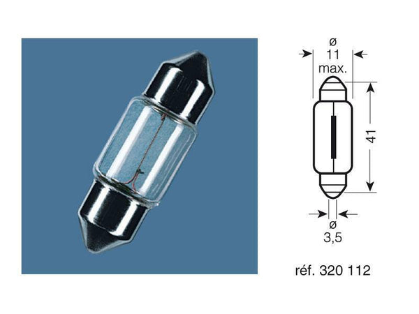 OSRAM Original Line Light Bulbs 12V 10W - x10