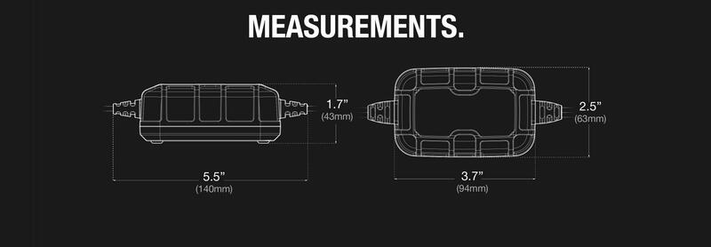 NOCO Genius2 Smart Battery Charger Clamps with Integrated Eyelets 6/12V 2A