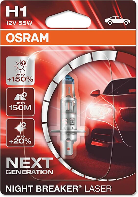 OSRAM Night Breaker Laser H1 Light Bulbs 12V 55W - x1