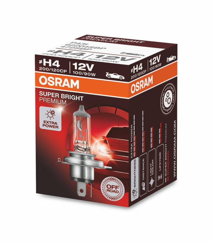 OSRAM Bulb Super Bright Premium H4 12V/100/80W - x1