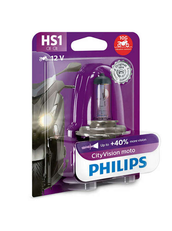 PHILIPS CityVision Moto HS1 Light Bulbs 12V 35/35W - x1
