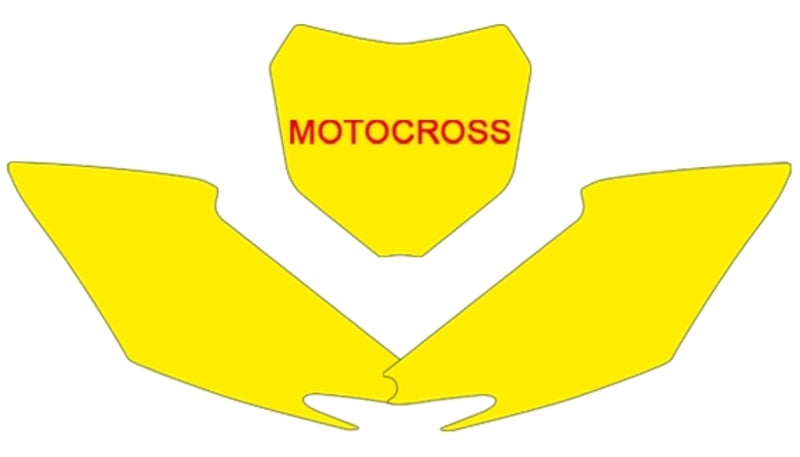 BLACKBIRD Plate Stickers Red Honda CRF250R/450R