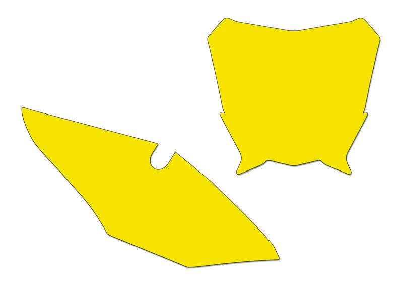 BLACKBIRD Plate Stickers Yellow Honda CRF450R
