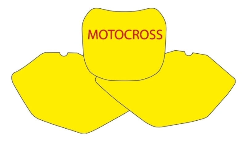 BLACKBIRD Plate Stickers blue Yamaha YZ85