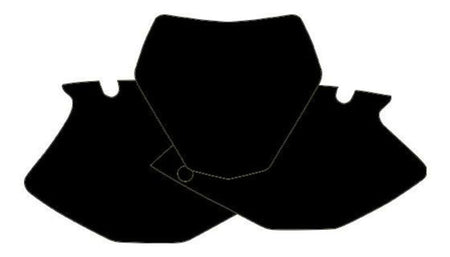 BLACKBIRD Plate Stickers Black Yamaha YZF250