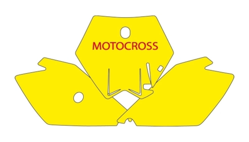 BLACKBIRD Plate Stickers Blue KTM SX85