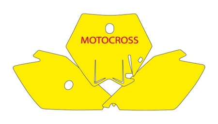 BLACKBIRD Plate Stickers Blue KTM SX85