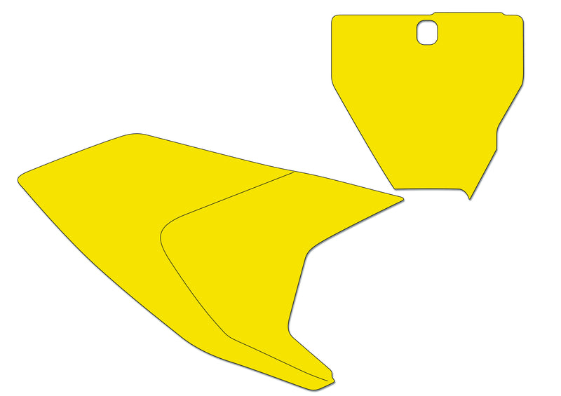 BLACKBIRD Number Plate Yellow Husqvarna TC/FC