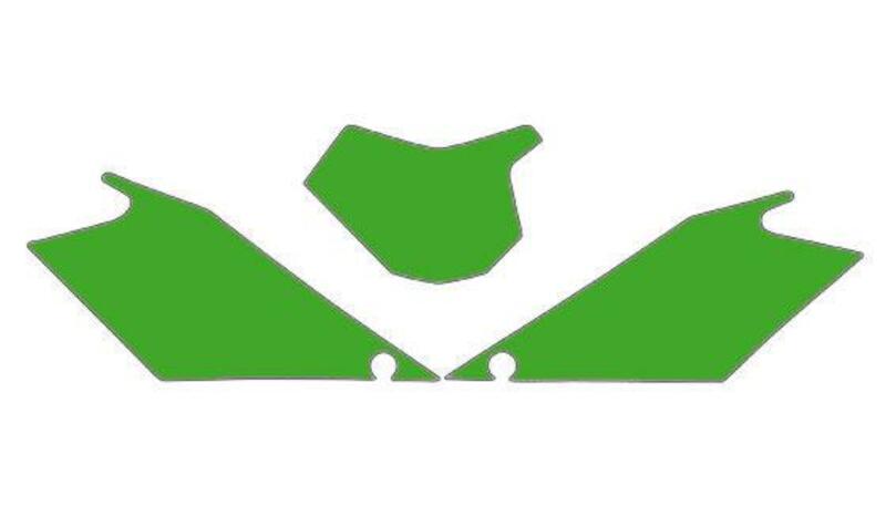 BLACKBIRD Plate Stickers Green Gas Gas EC