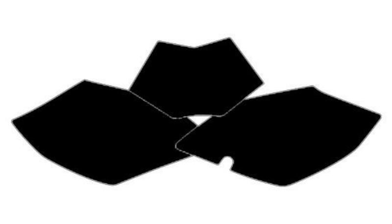 BLACKBIRD Plate Stickers Black Beta RR