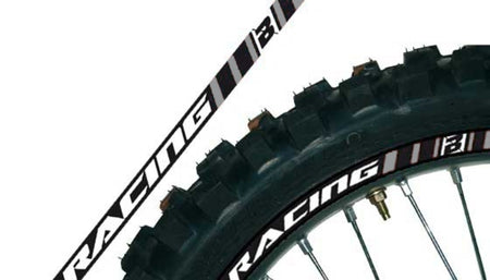 BLACKBIRD Wheel Graphic Stickers Grey Universal