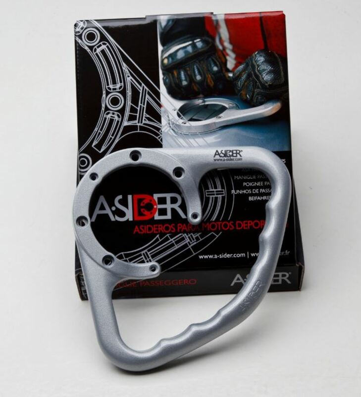 A-SIDER Tank Handle Grip Screwless Silver Aprilia RSV4