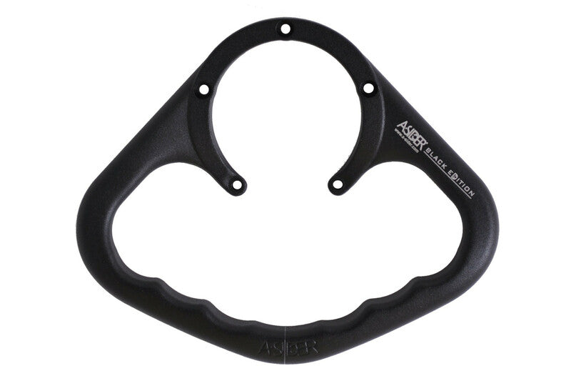 A-SIDER Black Edition Tank Handle Grip 5 Screws Black Kawasaki