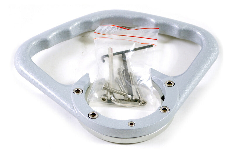 A-SIDER Tank Handle Grip 6 Screws Silver Triumph