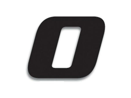 BLACKBIRD Race Number 0 20x25cm Black